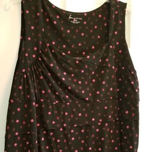 Polka dot dress tank